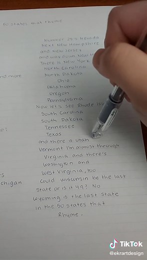 50 States That Rhyme - Lyrics Video