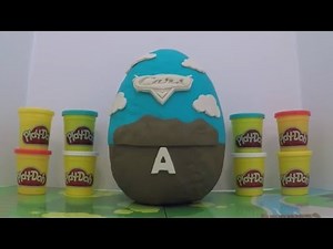 Disney Pixar Cars ABC Playdoh Surprise Egg: The Letter A