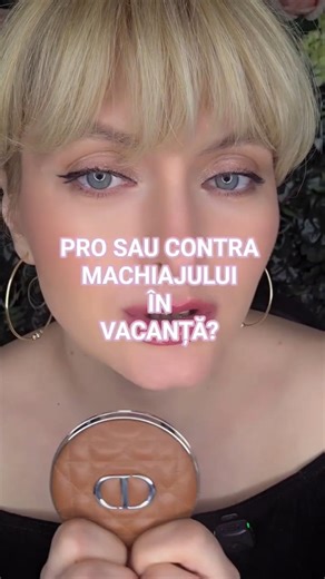 Short ➡️Pro sau contra machiajului în vacanțe? Tu ce produse iei cu tine ? Video complet pe canal🩷