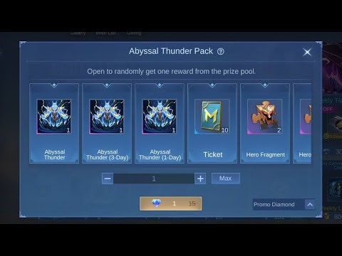 MLBB - ABYSSAL THUNDER RECALL EFFECT !! ABYSSAL THUNDER PACK EVENT 🎁 !! ‪@gbgamer19‬