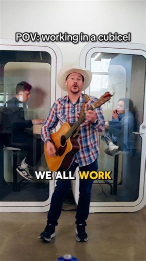 ClickUp | Comedy on Instagram: "Some call it a cubicle, we call it our ✨creative cage✨ #corporatehumor #workmemes #workhumor"