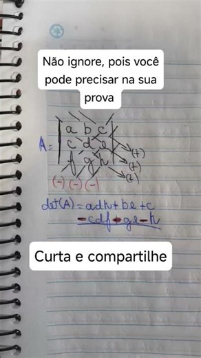 Matriz / Matemática / Determinante #matematica #concurso #vestibular