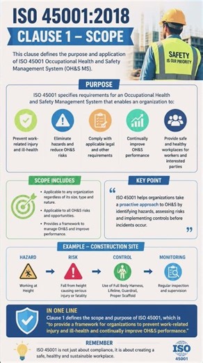 ISO 45001 Clause 1 – Scope | Occupational Health & Safety Explained