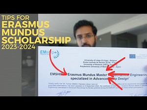 Erasmus Mundus Scholarship 2023-2024 | Pro tips