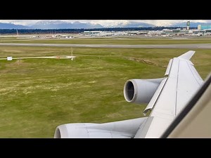 EPIC Engine Sound! | Lufthansa Boeing 747-400 Powerful Takeoff