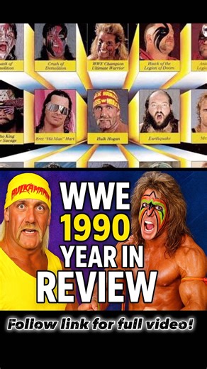 WWE 1990 year in review! #wwe #wwefan #90swrestling #wrestling #wwf #wwfwrestling #80swrestling
