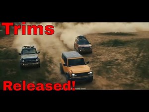 2021 Ford Bronco Trims Revealed!
