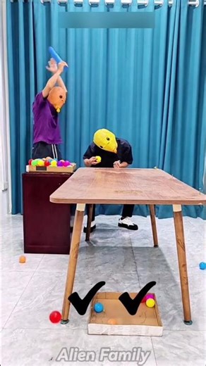 Alien Family Playing Pot the Ball with Hillarius Punishment | Game Challenge #alienfamily