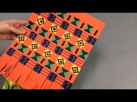 kente paper weaving