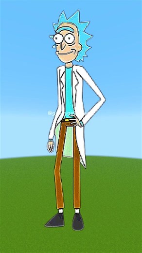 Rick's Craziest in Minecraft Pixel Art | Rick Sanchez, Tammy Guetermann, Phoenixperson & Squanchy