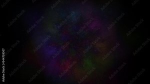 Multicolor smoke shifted by the shock wave, saturated and very juicy colors, 30fps. 4k, screen mode for blending, ice smoke cloud, fire smoke, ascending vapor steam over black background floating fog.