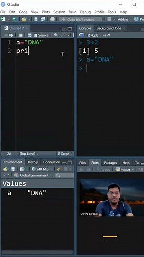 R Basics 1- RStudio The four panes #shoerts #rstudio #rprogramming #rRbasics #codewithDrVipin