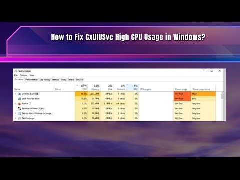 How to Fix CxUIUSvc High CPU Usage in Windows