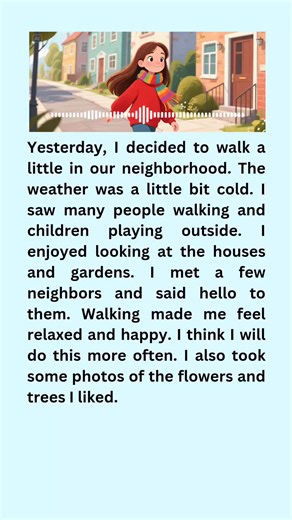 23K views · 976 reactions | Walking in the neighborhood _ English Reading & Listening practice ✨ #LearnEnglish #englishlearning #neighborhood | Queen English Kids | Facebook