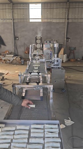 Taro Spring Roll Production Line #Fully Automatic Spring Roll Wrapping Machine