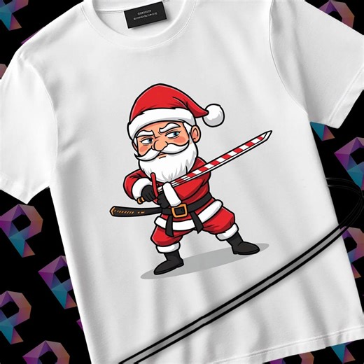 Ninja Santa PNG Funny Christmas Shirt Design, Martial Arts Santa Holiday Art, T-shirt Digital Download - Etsy