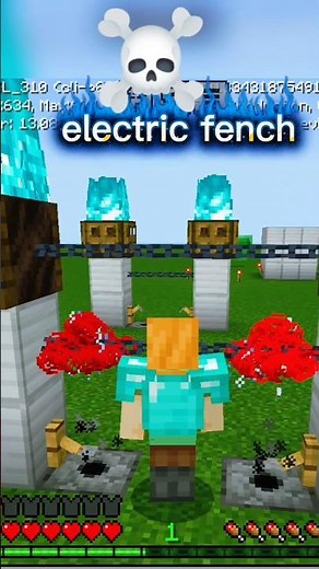 #HowToBuildElectricFenceInMinecraft ⚡ | Ultimate Redstone Security Build