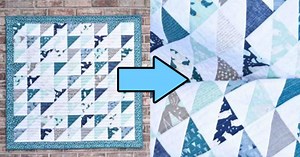 DIY Charming Triangles Baby Quilt Tutorial