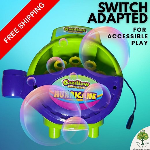 Switch Adapted Gazillion Bubble Machine • Accessible 3.5mm Toy - Etsy