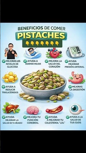 Beneficios de comer pistachos ( pistaches )