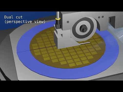 Wafer Sawing Overview Animation