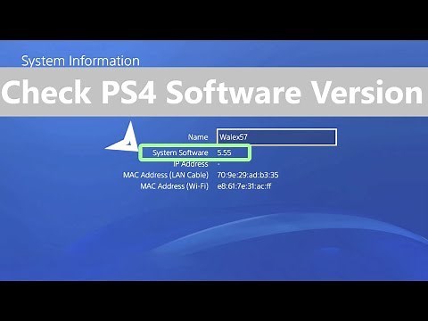 Check Version of PS4 System Software