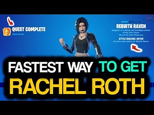 Complete 70 Epic Quests! Rachel Roth UNLOCKED! How to get RACHEL ROTH Rebirth Raven Style Fortnite!