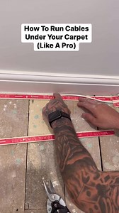 2.7M views · 2.4K reactions | How To Run Cables Under Your Carpet (Like A Pro) #carpets #reels #vinyl #laminate #flooring #How #lifehacks #doitforyourself #diy | The Home Improvements Channel Uk | Facebook