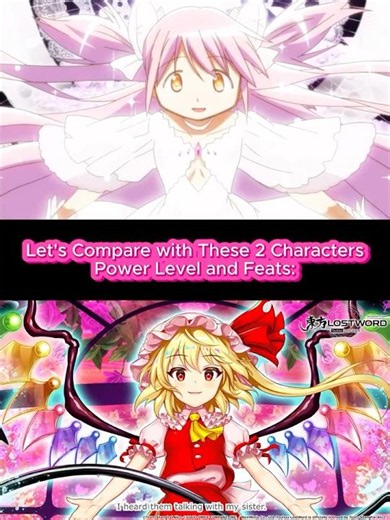 Madoka Kaname (Madoka Magica) VS Flandre Scarlet (Touhou Project) / with Proof 🤓☝ Version 2