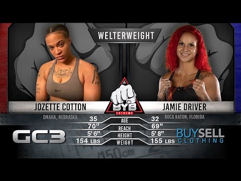 Jozette Cotton vs. Jamie Driver for Woman's Bare Knuckle Police Gazette World Diamond Belt at BYB 17