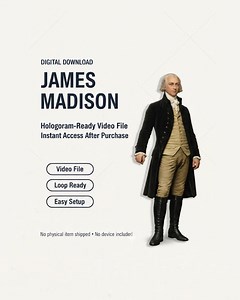 James Madison 3D Hologram Video Loop, LED Fan Display (MP4 Instant Download) - Etsy UK