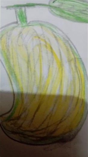 Very Easy Mango Drawing 🥭🥭 #mango​ #drawing​ #art​ #sketch​ #shorts​ #viral​ #bome