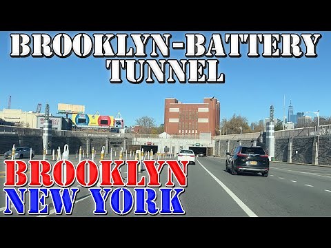 Hugh Carey - Battery Tunnel - Brooklyn to Manhattan - New York - 4K Infrastructure Drive