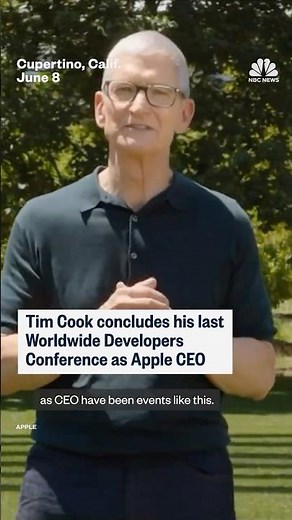 Tim Cook concludes his last Worldwide Developers Conference as Apple CEO