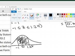 Normal Probability Distribution Example Using Excel