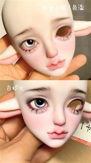Shorts | BJD Faceups stoties | Repainting Dolls | Doll Makeup #bjd #bjdfaceup #doll #art #clay #15st
