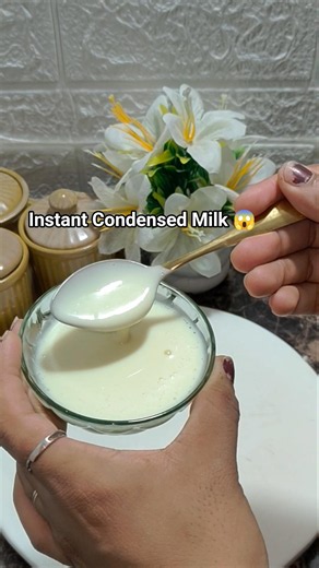 Instant Homemade Milkmaid in Just 2 Minutes | Easy Condensed Milk Recipe #viralrecipe #easyrecipe