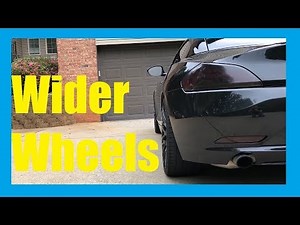 Wider rims and tires- BMW Z4 e89 Wheel Offsets - 35 mm versus stock.