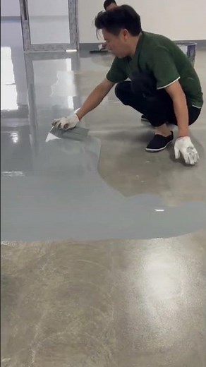 Satisfying Video of Applying Smooth Grey Epoxy Floor Coating System