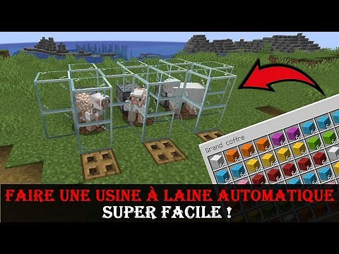 Usine à laine 100% automatique sur Minecraft : Tutoriel pas à pas 🐑