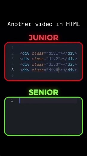 junior vs senior #coding #codinglife #correctcoding #codingtips #html #java #css #viralvideo #viral