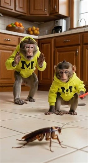 He missed and Mom paid the price! 🪳💥 Right Catching the pest too late