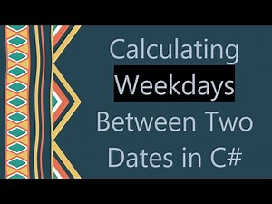 Calculating Weekdays Between Two Dates in C#