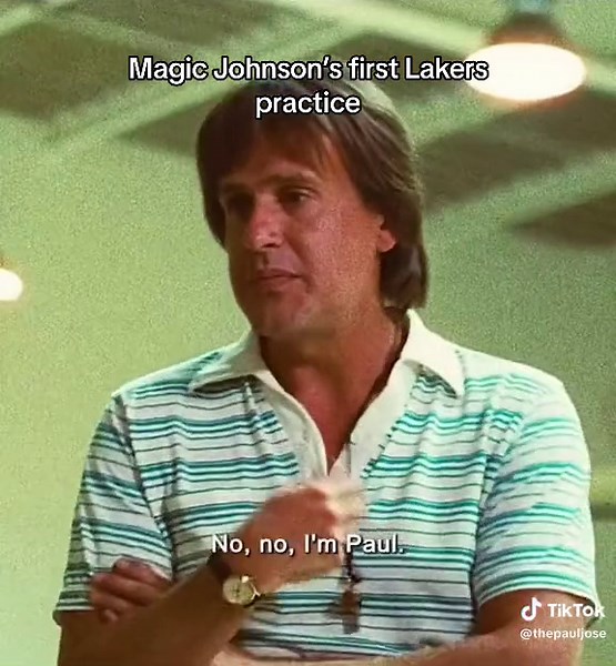 Magic Johnson Lakers First Practice Highlights