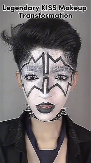 Legendary KISS Makeup Transformation #kissmakeup #legendary #1976 #talhazulfiqar #viralmakeup #trend