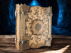 Handmade Wooden Magic Book Box – Secret Storage Compartment With Red Velvet Interior - Etsy