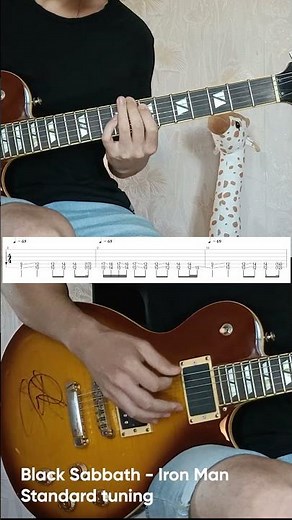 Black Sabbath - Iron Man Electric Guitar Tab | How to Play | Tutorial | Lesson #guitar #guitarcover