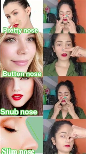 4 Viral Nose Types You Must Know 😍✨ |#noselift #slimnose Which One Are You?