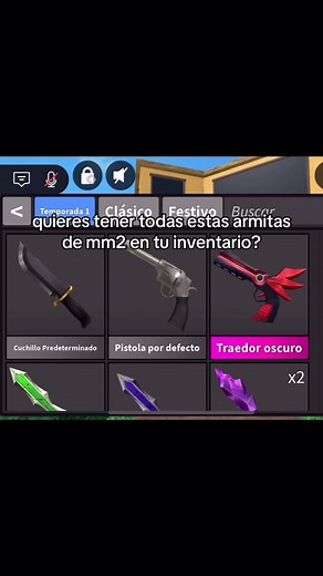 Cómo conseguir todas las armas en MM2 de Roblox