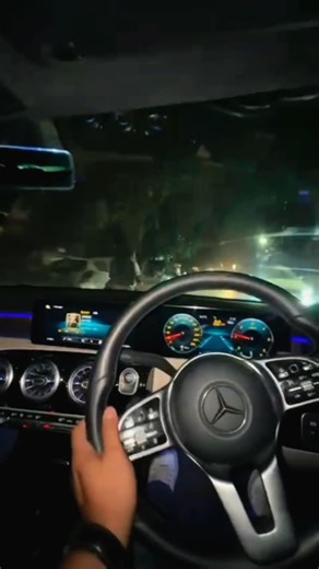 car driving snaps on Instagram: "🖤 . . . #carsnap #cardrivingsnap #night #mercedes"